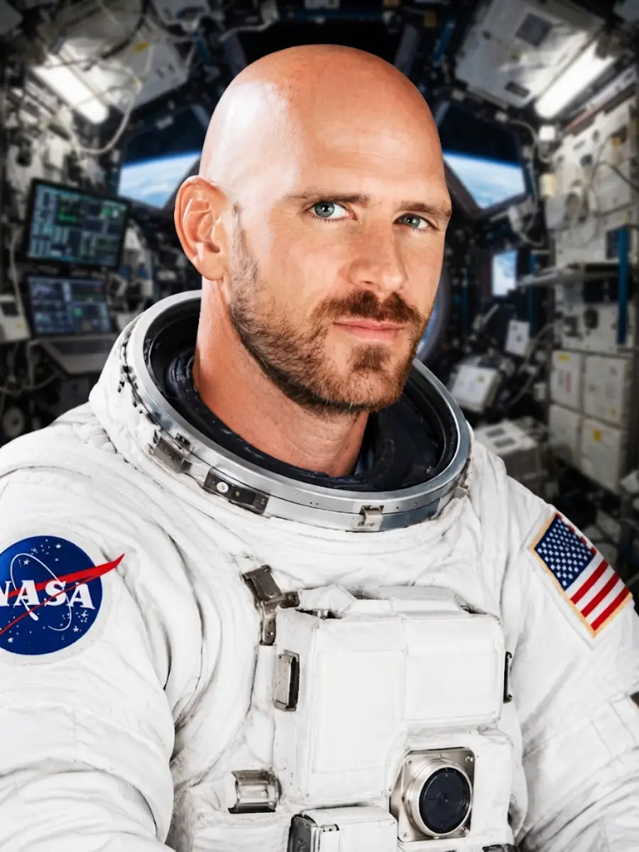 {{NAME}} as an astronaut in a space suit